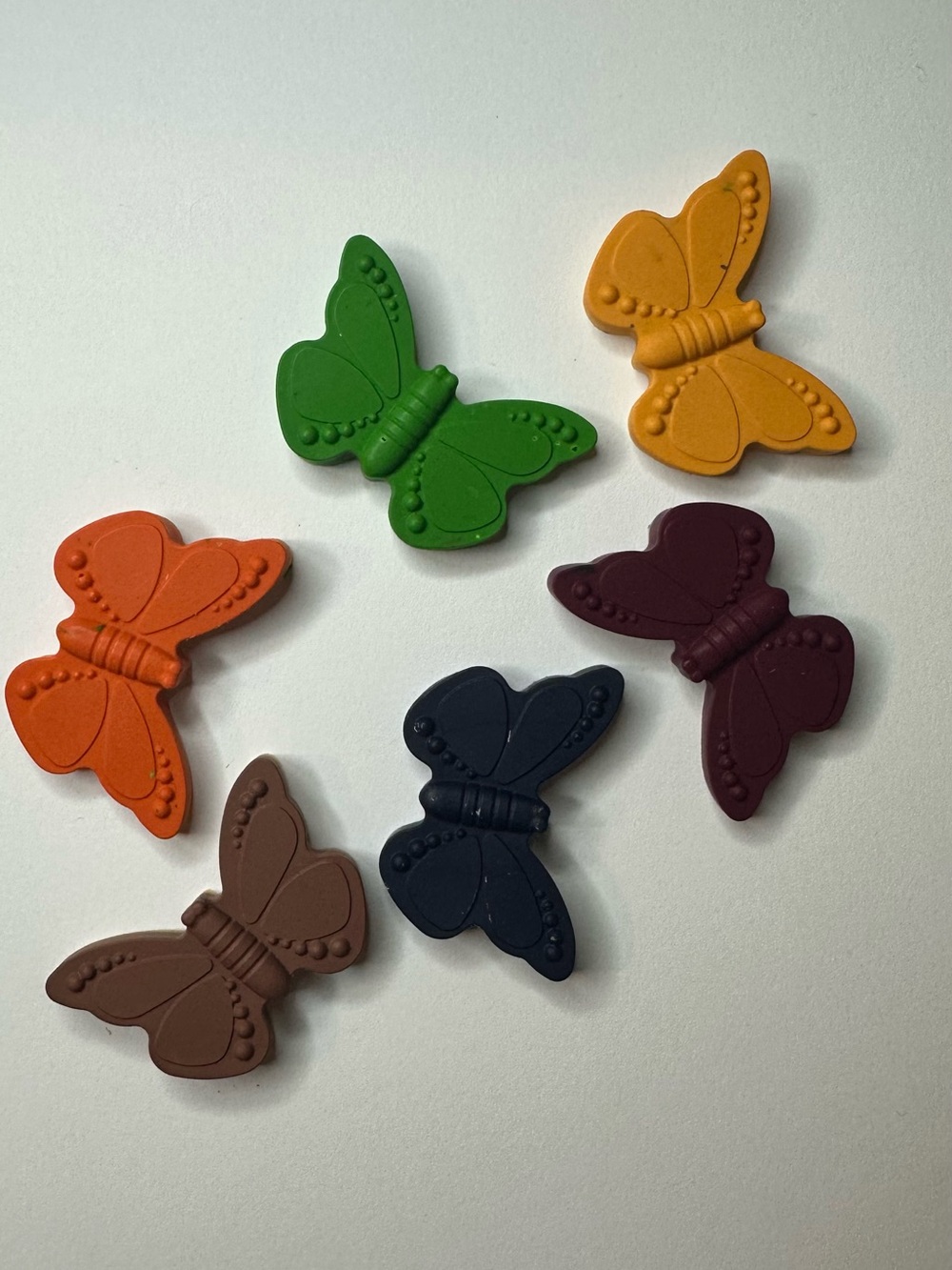 Handmade butterfly crayon set six piece 🦋